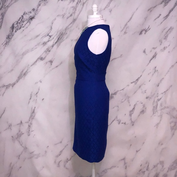 LIMITED BLUE SLEEVELESS DRESS TEXTURED SIZE 8 - Picture 2 of 8